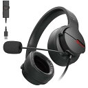【中古】エレコム ゲーミングヘッドセット ヘッドホン 有線 ARMA バーチャルサラウンドアダプタ付 ブラック HS-ARMA200VBK