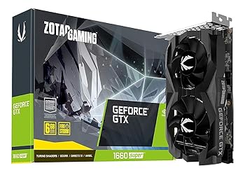 【中古】ZOTAC Gaming GeForce GTX 1660 Super 6GB GDDR6 192ビット ゲームグラフィックカード 超コンパクト ZT-T16620F-10L
