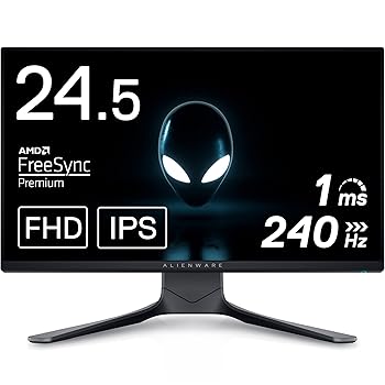 【中古】Dell ALIENWARE AW2521HF 24.5インチ ゲーミングモニター 3年間無輝点交換FPS向きフルHDIPS非光沢DP・HDMIx2縦横回転・高さ調整1ms240HzNVIDIA G 【中古】Dell ALIENWARE AW2521HF 24.5インチ ゲーミングモニター 3年間無輝点交換FPS向きフルHDIPS非光沢DP・HDMIx2縦横回転・高さ調整1ms240HzNVIDIA G