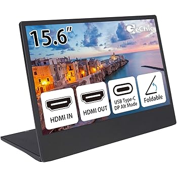 【中古】GeChic モバイルモニター On-Lap M505E 15.6インチ フルHD1920x1080液晶 USB Type-CHDMI ハイブリッド映像入力 HDMI出力 IPS液晶 ブルーライト軽