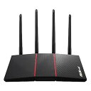 【中古】ASUSTek WiFi 無線 ルーター WiFi6 1201+574Mbps デュアルバンド RT-AX55B A メッシュ機能付 3階建 4LDK PS5 Switchスマホ 対応
