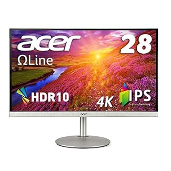 【中古】Acer モニター OmegaLine CB282Ksmiiprfx 28インチ 27インチより広い IPS 非光沢 4K 4ms GTG 60Hz HDR10 PIPPBP機能 VESAマウント対応 スピーカ 【中古】Acer モニター OmegaLine CB282Ksmiiprfx 28インチ 27インチより広い IPS 非光沢 4K 4ms GTG 60Hz HDR10 PIPPBP機能 VESAマウント対応 スピーカ