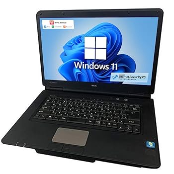 【中古】Windows 11Office機能搭載 ウィルス対策ソフト付 中古ノートパソコン NEC VersaPro VK16 Celeron 1.60GHzメモリ 4GBSSD 120GB15.6インチ 大画面