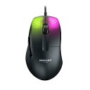 【中古】ROCCAT ゲーミングマウス Kone Pro 有線 ブラック黒 光学式19Kオプティカルスイッチサイドボタン軽量66gPTFEReflexRGB ドイツデザイン 日本正規