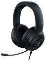 【中古】Razer Kraken V3 X ゲーミングヘッドセット Black 7.1 サラウンドサウンド TriForce 40mm ドライバー 単一指向性マイク ノイズキャンセリング Ch