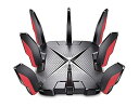 【中古】TP-Link WiFi ルーター WiFi6 PS5 対応 無線LAN 11ax AX6600 4804MbpsHE160+1201Mbps+574Mbps トライバンド OneMesh対応 メーカー3年 Archer GX9