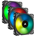 【中古】Corsair ML120 PRO RGB 3 Fan Pack with Lighting Node PRO PCケースファン 120mm径 RGB搭載 FN1146 CO-9050076-WW