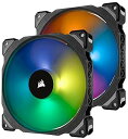 【中古】Corsair ML140 PRO RGB 2 Fan Pack with Lighting Node PRO PCケースファン 140mm径 RGB搭載 FN1148 CO-9050078-WW