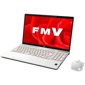 【中古】FMVA77B3Wプレミアムホワイト LIFEBOOK AHシリ-ズ 15.6型液晶