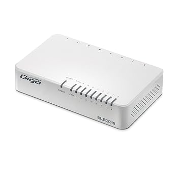 【中古】エレコム スイッチングハブ ギガビット対応 8ポート AC電源 EHC-G08PA2-W 【中古】エレコム スイッチングハブ ギガビット対応 8ポート AC電源 EHC-G08PA2-W
