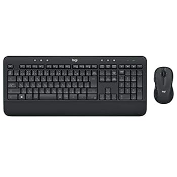 【中古】Logicoolロジクール マウス ワイヤレスキーボード セット MK545 静音 キーボード ワイヤレスコンボ パームレスト チルトレッグ搭載 長電池寿命