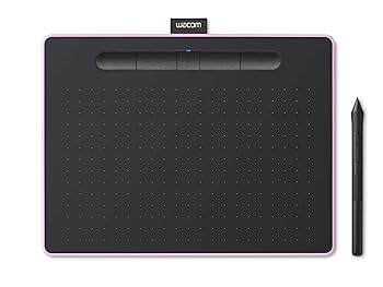 楽天ドリエム楽天市場店【中古】ワコム ペンタブレット Wacom Intuos Mediumワイヤレス クリスタ ピンク Androidにも対応 データ TCTL6100WLP0