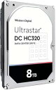 【中古】HGST WD Ultrastar DC HC320 8TB 7200 RPM SATA 6Gbs 3.5インチ エンタープライズハードドライブ HUS728T8TALE6L4