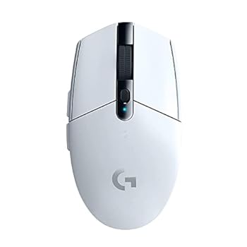 【中古】Logicool G ゲーミングマウス G304 LIGHTSPEED ワイヤレス ゲーミング マウス G304rWH 軽量 99g HERO 25K センサー 6個プログラムボタン 250時間
