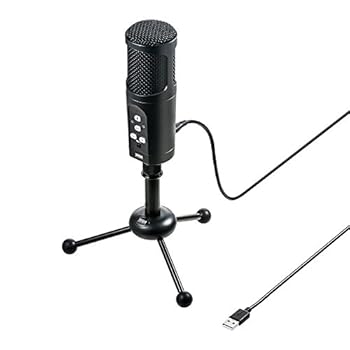 【中古】サンワサプライ アウトレット WEB会議高感度USBマイクMM-MCU05BK 箱にキズ...