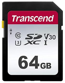 【中古】Transcend SDカード 64GB UHS-I U3 V30 対応 Class10 最大転送速度95MBs 5 TS64GSDC300S-E