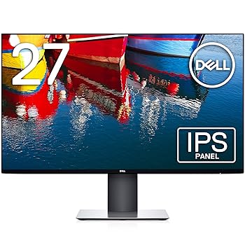 【中古】Dell U2719D 27インチ モニター 3年間無輝点交換WQHDIPS非光沢DP,HDMI縦横回転,高さ調整Rec.709 99%