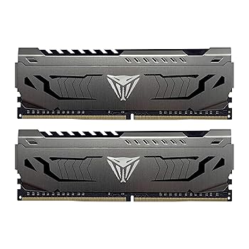 【中古】Patriot Viper Steel DDR4 3733MHz 16GB 8GB x 2枚 アルミニウム製ヒートシンク デスクトップ用メモリ PVS416G373C7K