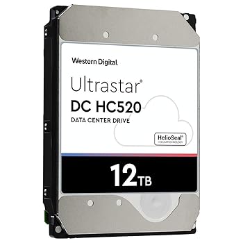 楽天ドリエム楽天市場店【中古】HGST - WD Ultrastarウルトラスター DC HC520 HDD | HUH721212ALE600 | 12TB 7.2K SATA 6Gbs 256MBキャッシュ 3.5インチ ヘリウム データセンタ