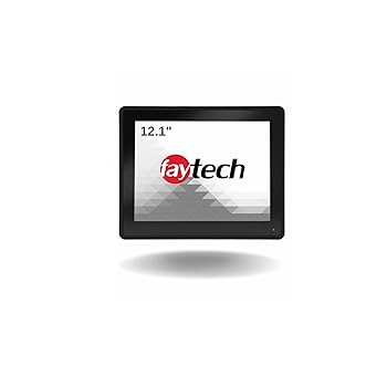 【中古】faytech 12.1 インチ 容量性 タッチスクリーン 液晶モニター ブラック