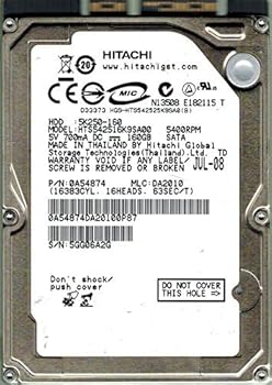 【中古】Hitachi HTS542516K9SA00 160GB PN: 0A54874 MLC: DA2010 並行輸入品