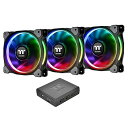 【中古】Thermaltake Riing Plus 12 RGB Radiator Fan TT Premium Edition -3Pack- ケースファン FN1074CL-F053-PL12SW-A