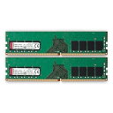 【中古】キングストン デスクトップPC用メモリ DDR4 2400 PC4-19200 8GB×2枚 CL17 1.2V Non-ECC DIMM 288pin KVR24N17S8K216