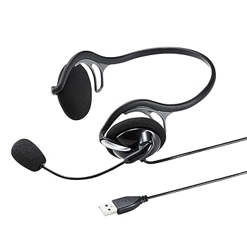 【中古】サンワサプライ 有線ヘッドセット USB A接続 ネックバンドタイプ 軽量 ブラック MM-HSU05BK 【中古】サンワサプライ 有線ヘッドセット USB A接続 ネックバンドタイプ 軽量 ブラック MM-HSU05BK