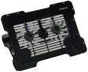 【中古】ミヨシ MCO 直径約140mm、2基の大型ファンでノートPCをしっかり冷却 PCの向きを簡単に調整できる、キャスター搭載タイプ NSF-04