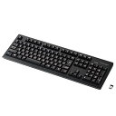 【中古】エレコム キーボード ワイヤレス レシーバー プレミアムメンブレン フルキーボード 1000万回高耐久 ブラック TK-FDM088TBK(2)