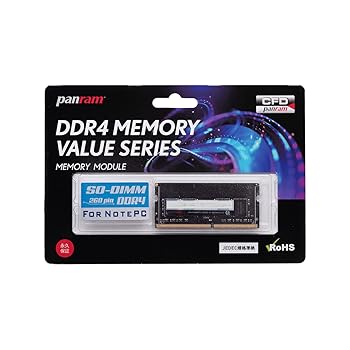【中古】シー・エフ・デー販売 CFD販売 Panram ノートPC用 メモリ DDR4-2666 PC4-21300 8GB×1枚 260pin SO-DIMM 無期限 相性 D4N2666PS-8G(2)