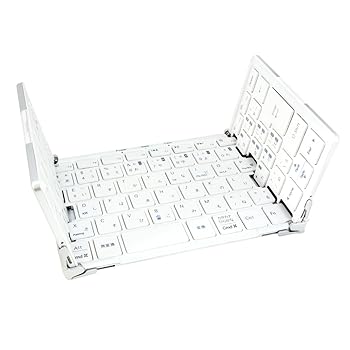 【中古】MOBO 折りたたみ型 Bluetooth 日本語配列 キーボード ホワイト 専用ケース兼スタンド MOBO Keyboard AM-KTF83J-SW 【中古】MOBO 折りたたみ型 Bluetooth 日本語配列 キーボード ホワイト 専用ケース兼スタンド MOBO Keyboard AM-KTF83J-SW