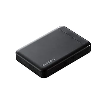 【中古】エレコム HDD 外付けハードディスク 1TB ビデオカメラから直接保存 衝撃吸収インナーフレーム ELP-EDV010UBK