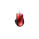 【中古】バッファロー BSMLU300RD 有線 レーザー 5ボタンマウス レッド