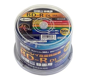 【中古】HIDISC 録画用BD-R DL 50GB 1-6倍速対応 50枚 【中古】HIDISC 録画用BD-R DL 50GB 1-6倍速対応 50枚