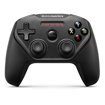 【中古】SteelSeries Bluetooth接続 タブレット・Apple製デバイス対応 ワイヤレスゲーミングパッドブラックNimbus 69070 MFi認証 iPhoneiPadMACApple TV