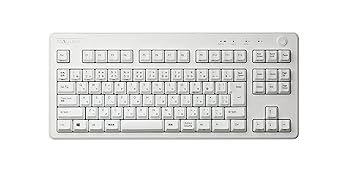 【中古】REALFORCE R3 キーボード ハイブリッド テンキーレス 45g 日本語配列 ホワイト R3HC21