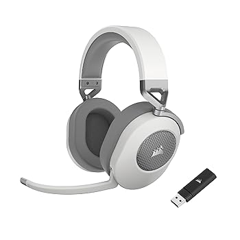 šCORSAIR HS65 WIRELESS 磻쥹ߥ󥰥إåɥå PCPS5PS4б ۥ磻 CA-9011286-AP2