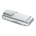 【中古】iBUFFALO SDXC対応カードリーダーライター シルバー Silver 銀 2倍速 USB2.0バスパワーモデル BSCRD03U2SV(2)