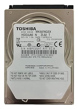 šTOSHIBA  2.5inch SATA HDD 500GB 5400ž 512AFT MK5076GSX