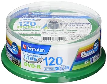 【中古】Verbatim バーベイタム 1回録画用 DVD-R CPRM 120分 25枚 ホワイトプリンタブル 片面1層 1-16倍速 VHR12JP25V1 【中古】Verbatim バーベイタム 1回録画用 DVD-R CPRM 120分 25枚 ホワイトプリンタブル 片面1層 1-16倍速 VHR12JP25V1