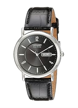 【中古】Citizen Men's BM8240-03E Eco-Drive Black Leather Watch 並行輸入品