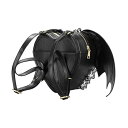 【中古】neustadt リュック レディース かわいい ゴスロリ リュックサック 黒 バッグ ハート バッグ 羽根 ロリータ k0119