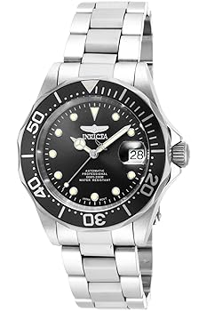 【中古】インビクタ 腕時計 プロダイバー40mmステンレススチールブラックダイヤルNH 35A自動 17039 メンズ シルバー 並行輸入品