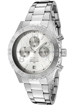 šۥӥInvicta ӻ 1278 Specialty Chronograph Silver Dial Stainless ...
