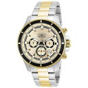【中古】インビクタInvicta 腕時計 12456 Pro Diver Chronograph Gold Dial Two Tone メンズ 並行輸入品(4)