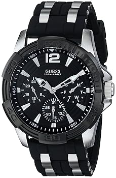 【中古】ゲス GUESS Men's U0366G1 Black Multi-Function Sporty Watch with Silver Interlinks 男性 メンズ 腕時計 並行輸入品 【中古】ゲス GUESS Men's U0366G1 Black Multi-Function Sporty Watch with Silver Interlinks 男性 メンズ 腕時計 並行輸入品