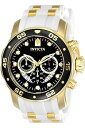 【中古】Invicta メンズ プロダイバー クオーツ ステンレススチール&シリコン製 カジュアルウォッチ カラー:ホワイトモデル:20289