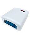 【中古】在庫処分セール!!36W UVライト ホワイト ジェルネイル用 レジン用 白UVランプ本体 タイマー付