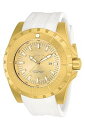 【中古】Invicta Men 's ' Pro Diver ' QuartzステンレススチールとポリウレタンCasual Watch , Color : White Model : 23740?(4)